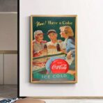 cartel de coca cola vintage
