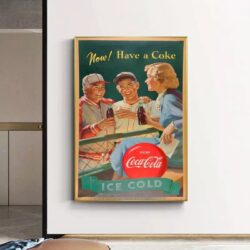 cartel de coca cola vintage
