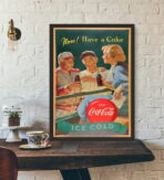 cartel de coca cola vintage