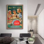 cartel de coca cola vintage