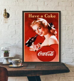 cartel vintage de coca cola 1