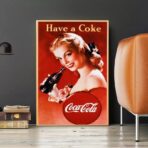 cartel vintage de coca cola 1