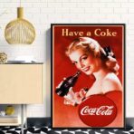 cartel vintage de coca cola 1