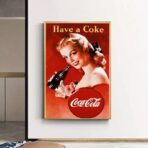 cartel vintage de coca cola 1