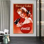cartel vintage de coca cola 1