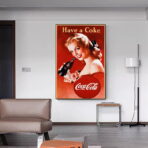 cartel vintage de coca cola 1