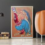 cartel de coctel vintage francia