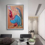 cartel de coctel vintage francia
