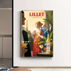cartel de coctel vintage