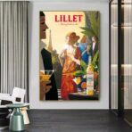 cartel de coctel vintage