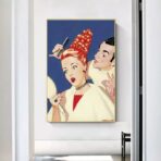 cartel de peluqueria vintage