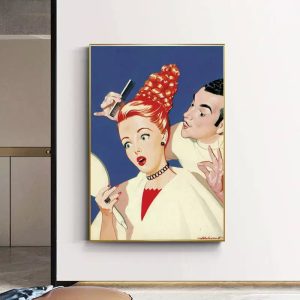 cartel de peluqueria vintage