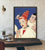 cartel de peluqueria vintage