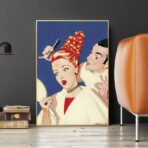 cartel de peluqueria vintage