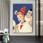 cartel de peluqueria vintage