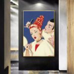 cartel de peluqueria vintage