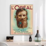cartel de peinado vintage