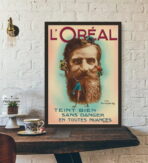 cartel de peinado vintage