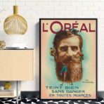 cartel de peinado vintage