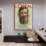 cartel de peinado vintage