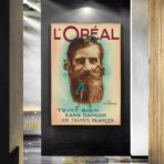 cartel de peinado vintage