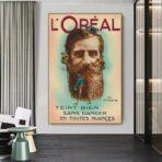 cartel de peinado vintage