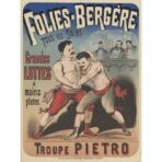 cartel de lucha vintage