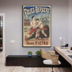 cartel de lucha vintage