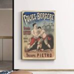 cartel de lucha vintage
