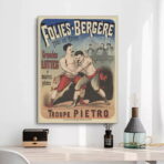 cartel de lucha vintage