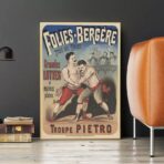 cartel de lucha vintage