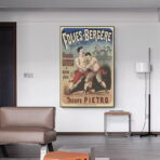 cartel de lucha vintage
