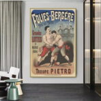cartel de lucha vintage