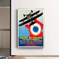 cartel de aerolinea vintage 1