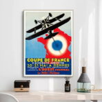 cartel de aerolinea vintage 1