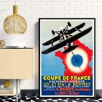 cartel de aerolinea vintage 1