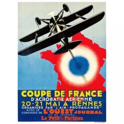cartel de aerolinea vintage 1