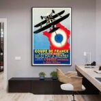 cartel de aerolinea vintage 1