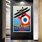 cartel de aerolinea vintage 1