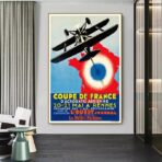 cartel de aerolinea vintage 1