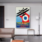 cartel de aerolinea vintage 1