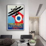 cartel de aerolinea vintage 1