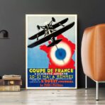 cartel de aerolinea vintage 1