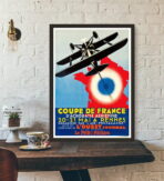 cartel de aerolinea vintage 1