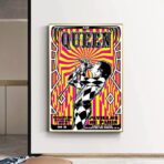 cartel de concierto de rock vintage paris