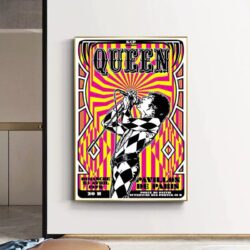 cartel de concierto de rock vintage paris