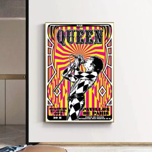 cartel de concierto de rock vintage paris