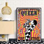 cartel de concierto de rock vintage paris
