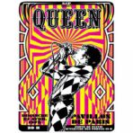 cartel de concierto de rock vintage paris