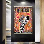 cartel de concierto de rock vintage paris